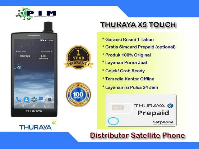 Telepon Satelit Thuraya X5 Touch Android