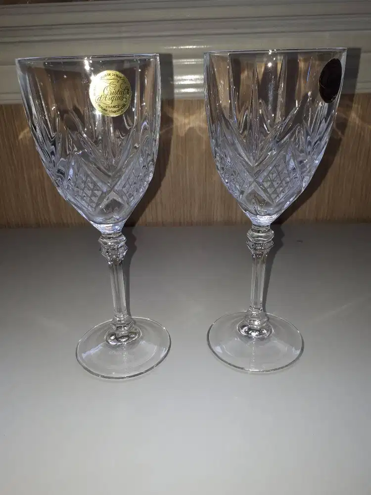 D'Arques France Fontenay no 3 (18 CL) Gelas Wine Kristal 2 pcs (S-6)