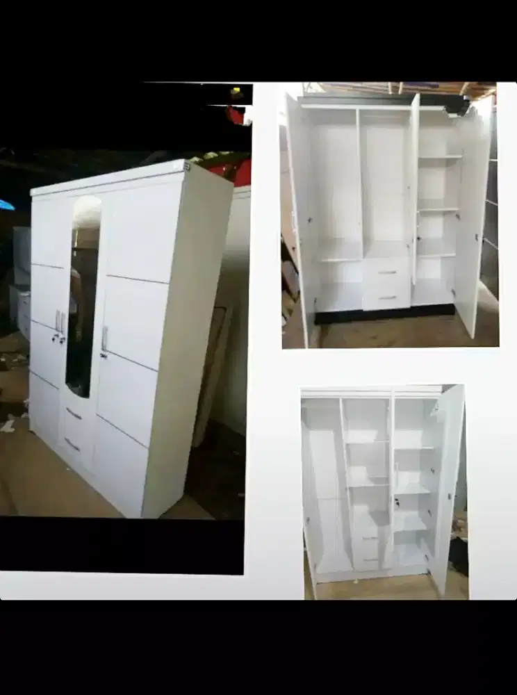 LEMARI  BAJU /LEMARI PAKAIAN TIGA PINTU