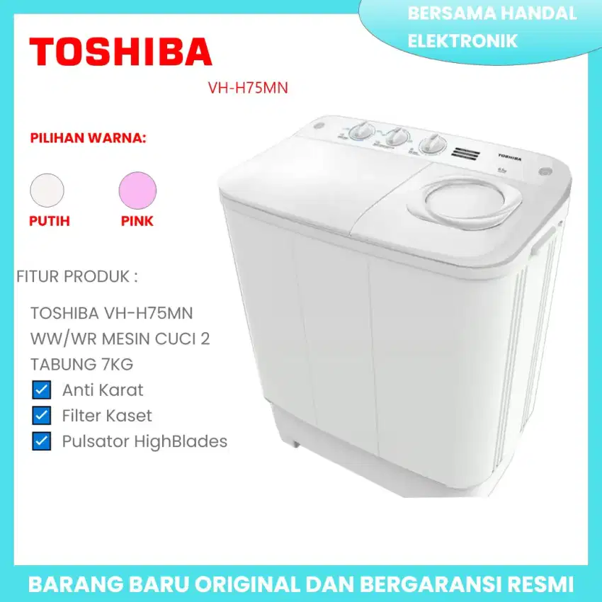 Jual mesin cuci toshiba 75 cash harga pabrik