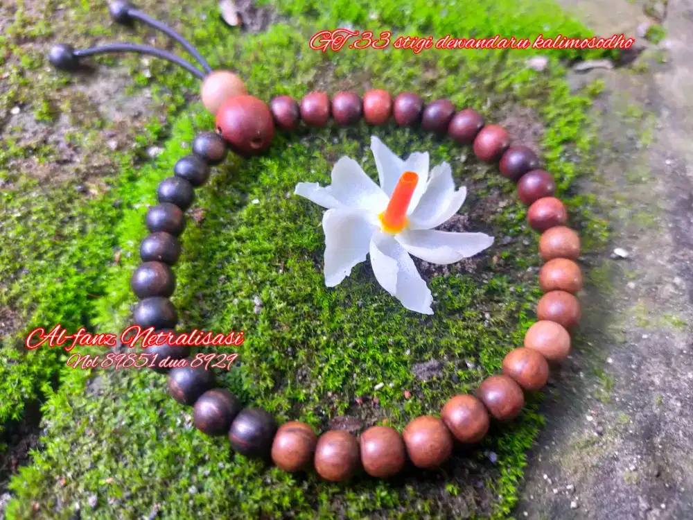 Gelang tasbih 33 maqrobi kombinasi stigi dewandaru kalimosodho
