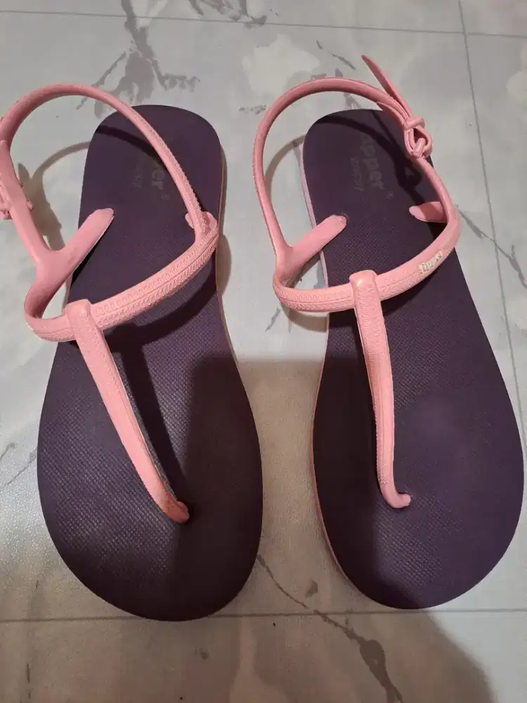 Sandal Fipper pink ungu Fashion Wanita 900778458