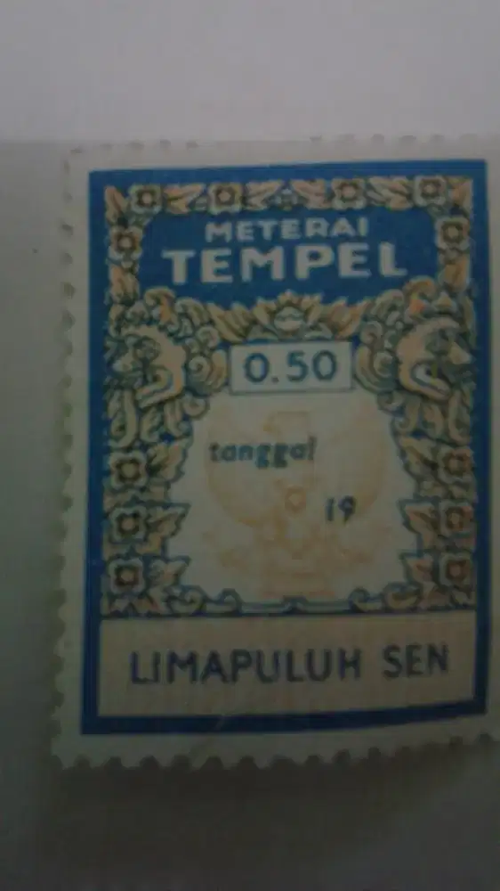 Materai 50 sen (lima puluh sen)