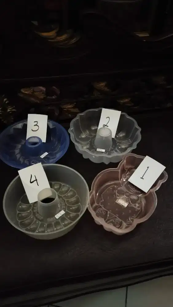 cetakan puding plastik