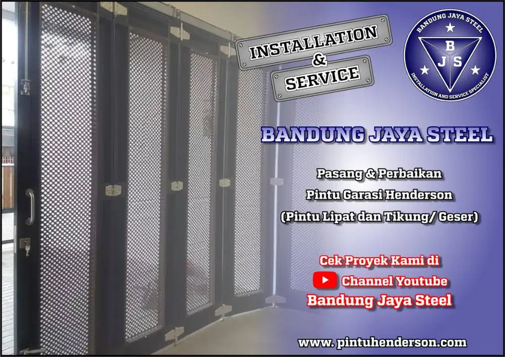 Pintu Henderson geser/sliding/lipat Pasang dan Service