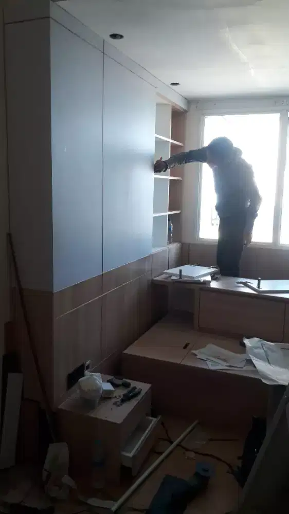 kitchenset,interior furniture,bangunanrumah,tukang harian,borongan