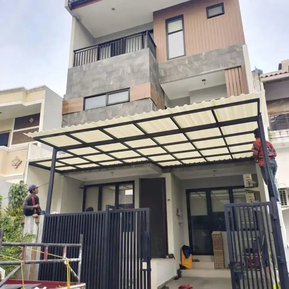 Kanopi atap alderon double Layer 200%