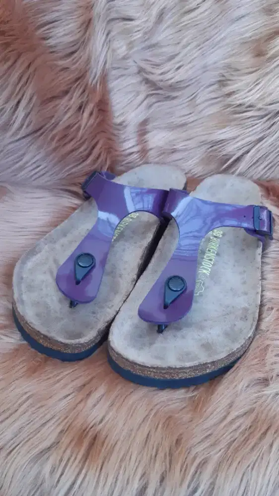 Sandal Birkenstock Gizeh Birko-Flor Patent Original