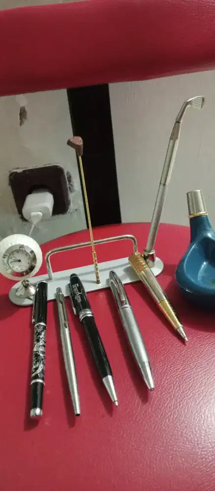 Tempat pulpen meja kantor+pulpen berkualitas