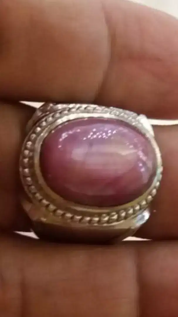 Jual Batu Cincin Natural Red Pinkish Ruby Star Burma Bagus sekali