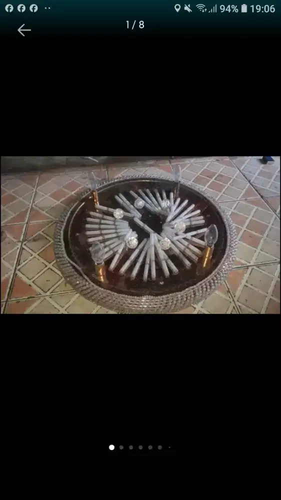 Se bh hiasan lampu plafon rumah mdl lawas kond bgs unik antik cpt dpt