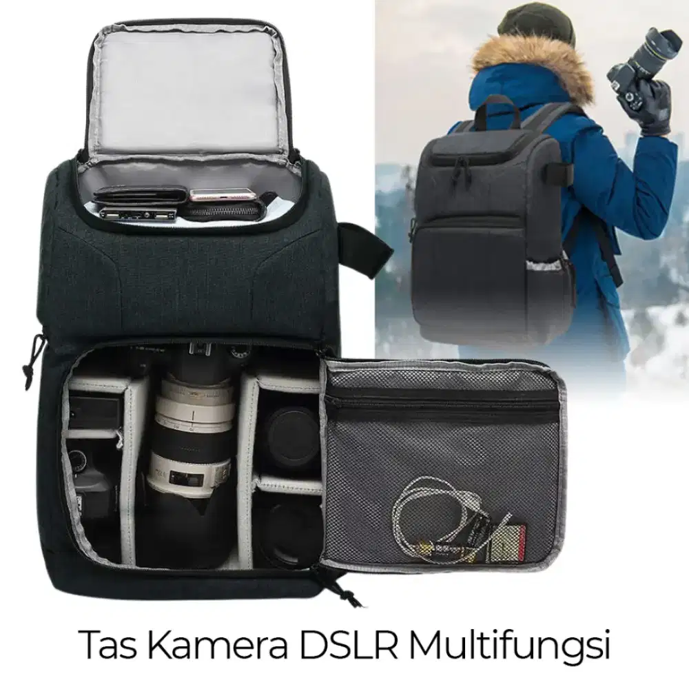 andoer tas kamera dslr multifungsi camera backpack waterproof