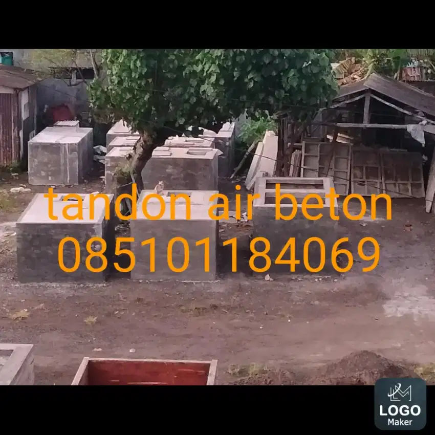 Tandon air tanam beton cor saptictank ground tank