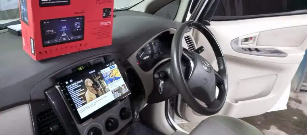 Pemasangan head unit android orca 9 inc di kijang Innova ram 2/32