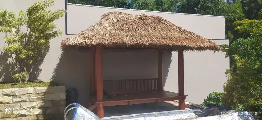 Tukang saung kayu/ahli saung kayu/spesialis saung kayu