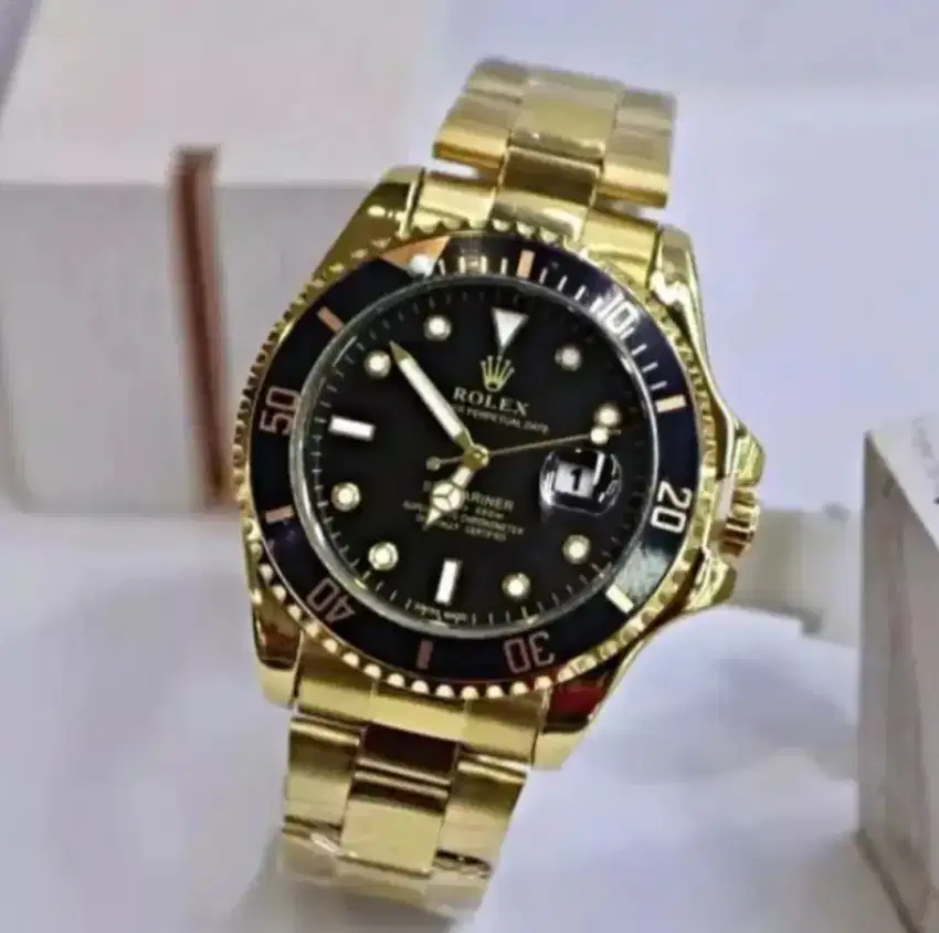 Rolex supmariner  jam tangan pria, anti air, tanggal hidup