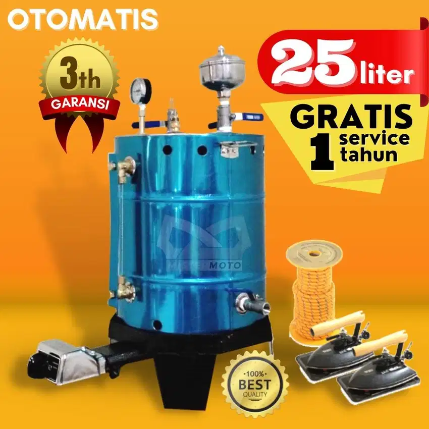 Setrika Uap Boiler Otomatis Mistermoto 25ltr 2 Setrika