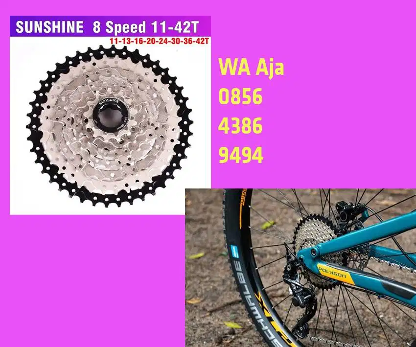 Sepeda Part =Siap Nanjak RINGAN = Gear Sproket 8 Speed 11-42T Cassete