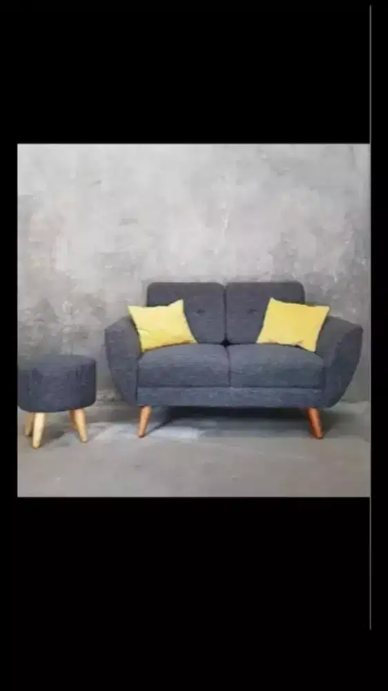 Sofa Retro 2seat + stoll