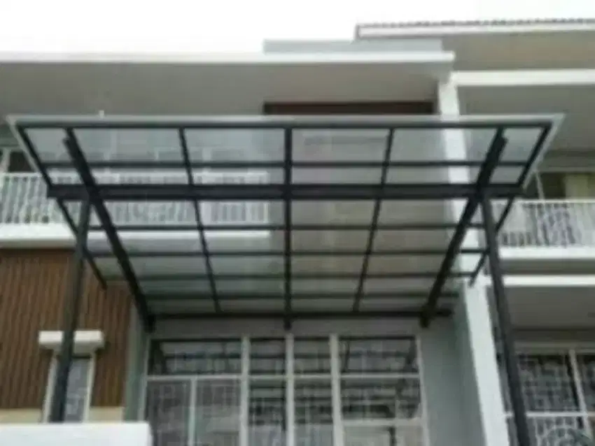 Pemasangan canopy solartuf solatflat transparan #900