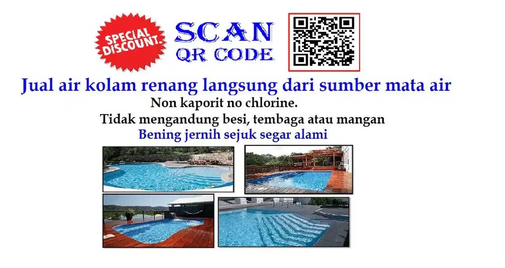jual air kolam renang Biaya isi air kolam renang  supplier air kolam