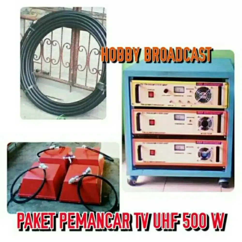 PAKET PEMANCAR TV UHF PLL 500 WATT SOLIDSTATE ANALOG