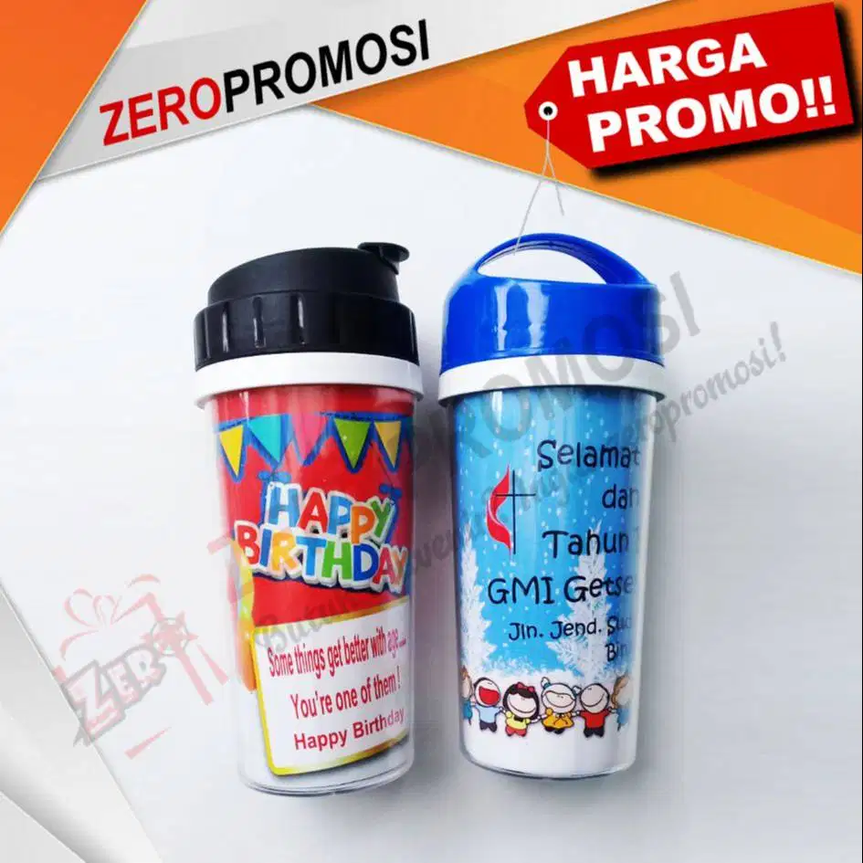 Tumbler Botol Minum T88 Motif Natal Christmas Insert Paper