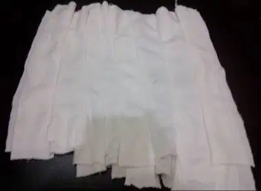 Kain majun jahit sambung PUTIH (katun)