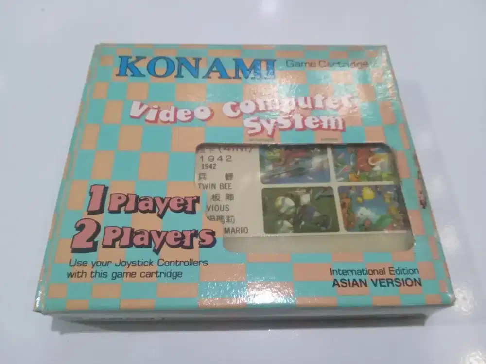 KONAMI game cartridge NESA009 4in1 1942 international edition