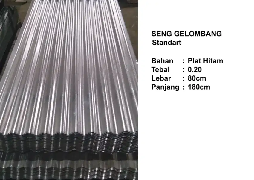 Seng gelombang bahan Spcc /plat hitam