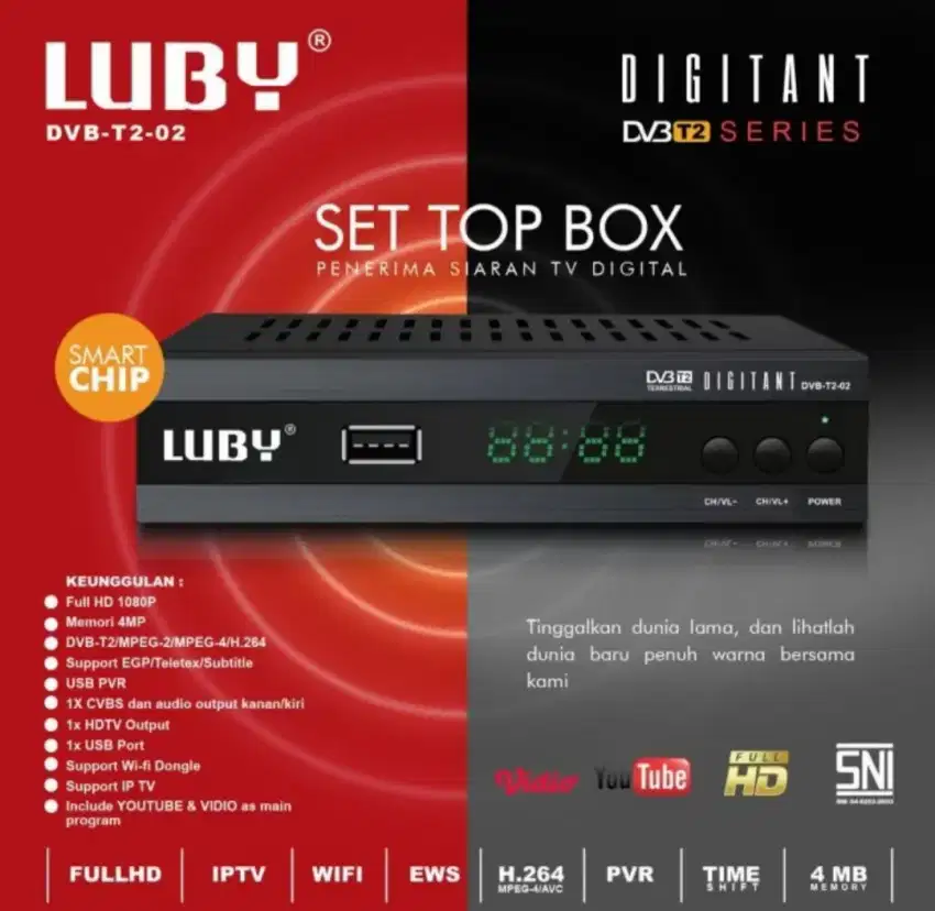 PROMO SET TOP BOX LUBY MITSUYAMA STB DVB T2 SIARAN TV DIGITAL