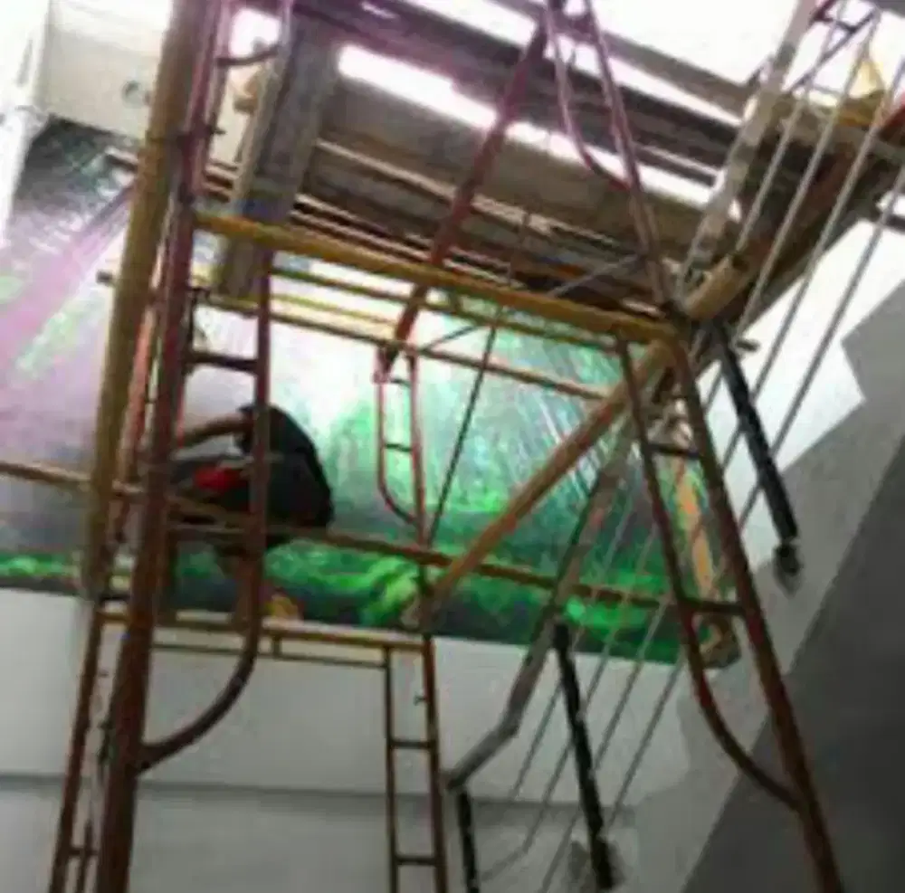 Tukang pasang rumah hotel wallpaper wallstiker