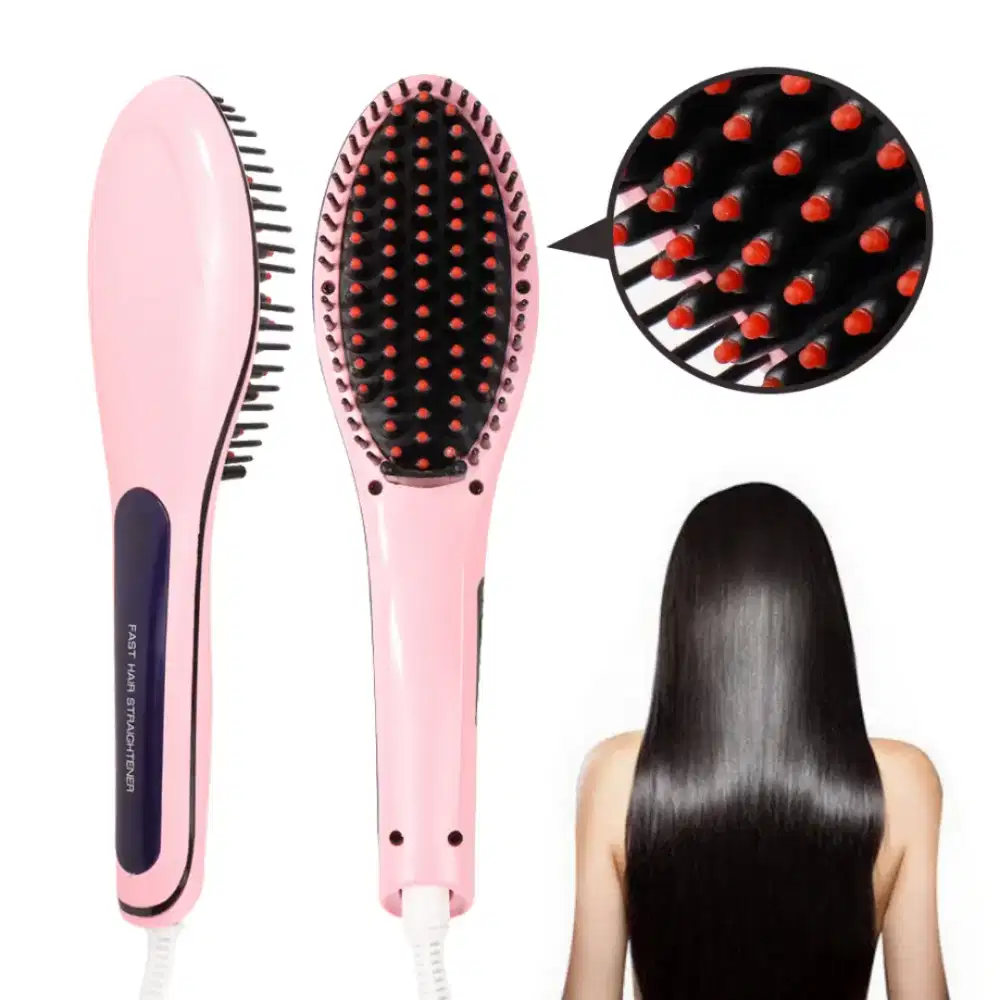 sisir catokan elektrik ion pelurus rambut