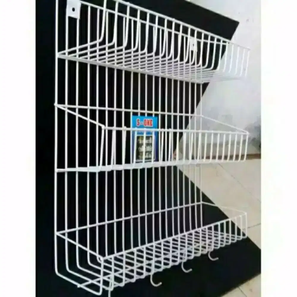 SR Rak Dinding Bumbu 3 Susun Besar + Cantolan di bawahnya