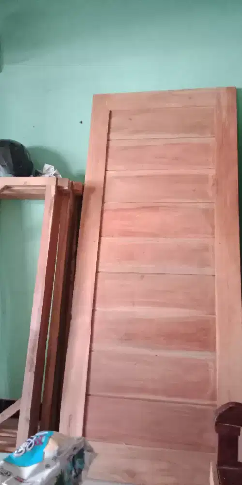 Pintu jati, mahoni, akasia