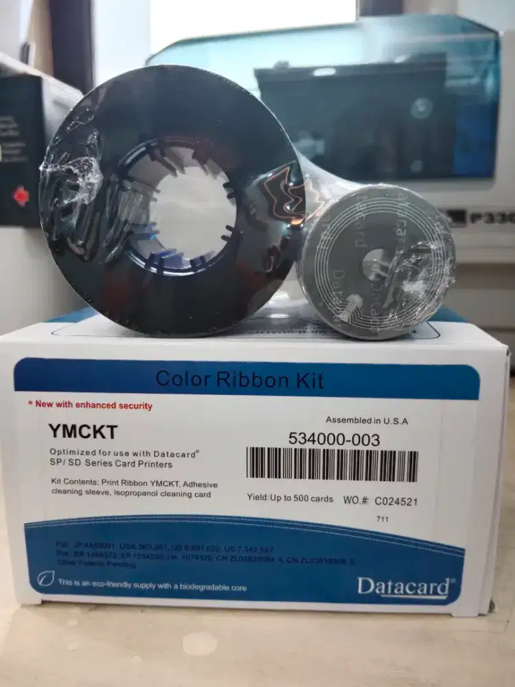 Ribbon Color Datacard YMCKT 534-003 (500 image) Made In USA