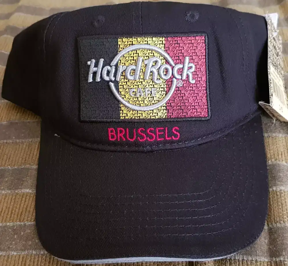 Topi HRC Hard Rock Cafe BRUSSELS Original dari Belgia