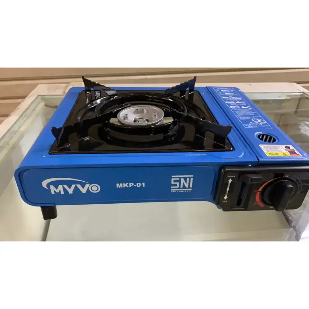 Kompor Portable Mini Camping 2in1 Bisa Gas kaleng & LPG - FREE KOPER -