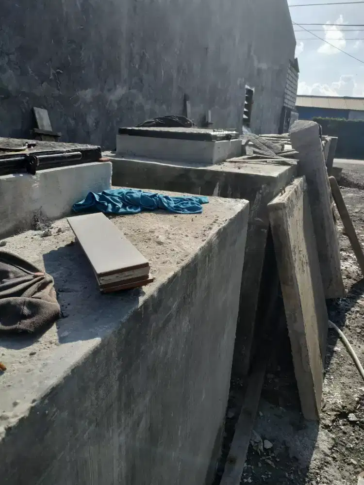 Ground tank bak tandon air beton cor