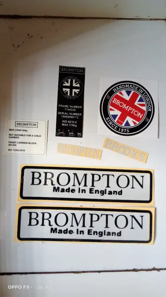 Crank chapter paket stiker sepeda brompton
