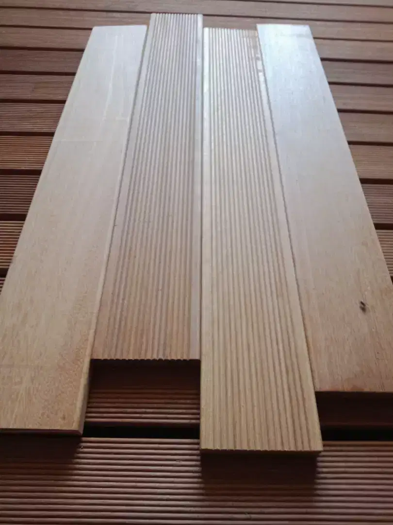 Decking dan floring bahan kayu bengkirai murah