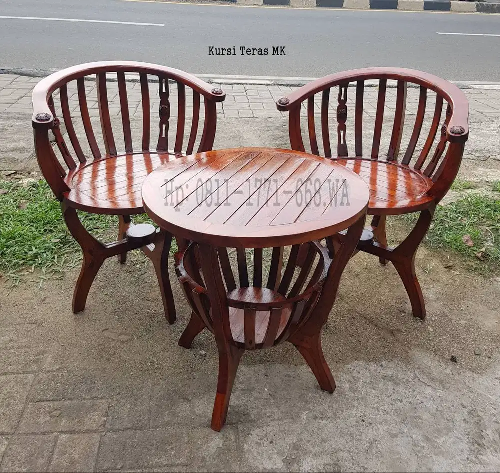 Kursi teras MGK kayu jati