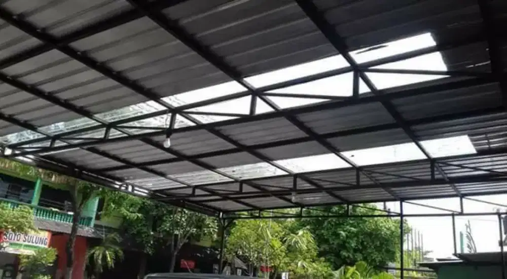 Tenda canopy,Pagar minimalis,pagar woodplank