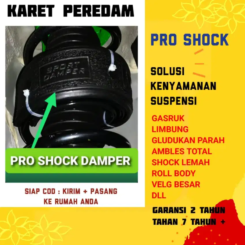 Sport DAMPER, spring buffer 500/set, 900 fullset gratis psg ditpt anda