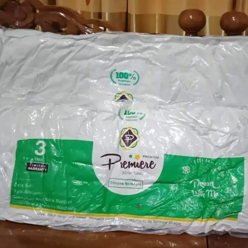 Bantal silikon kain knitted