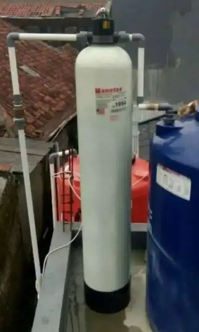 Filter air Fiber + isi  utk menjernihkan air dan menghilangkan bau