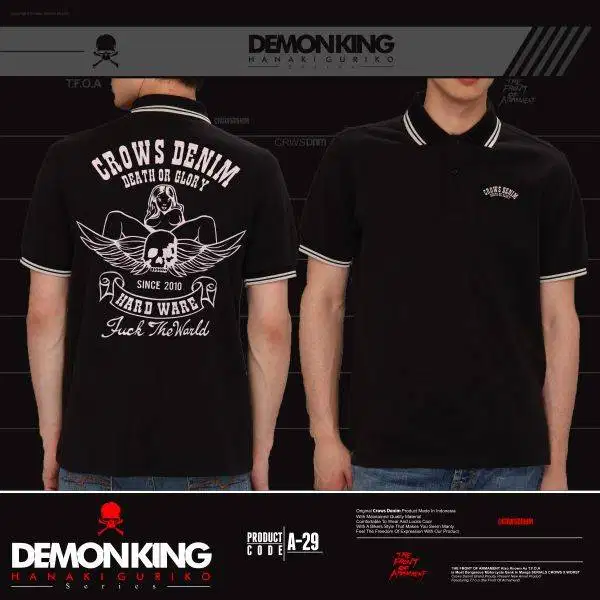 Kaos | Kaos Polo | Kaos Crows Zero | Kaos Polo Crows Demonking Guriko