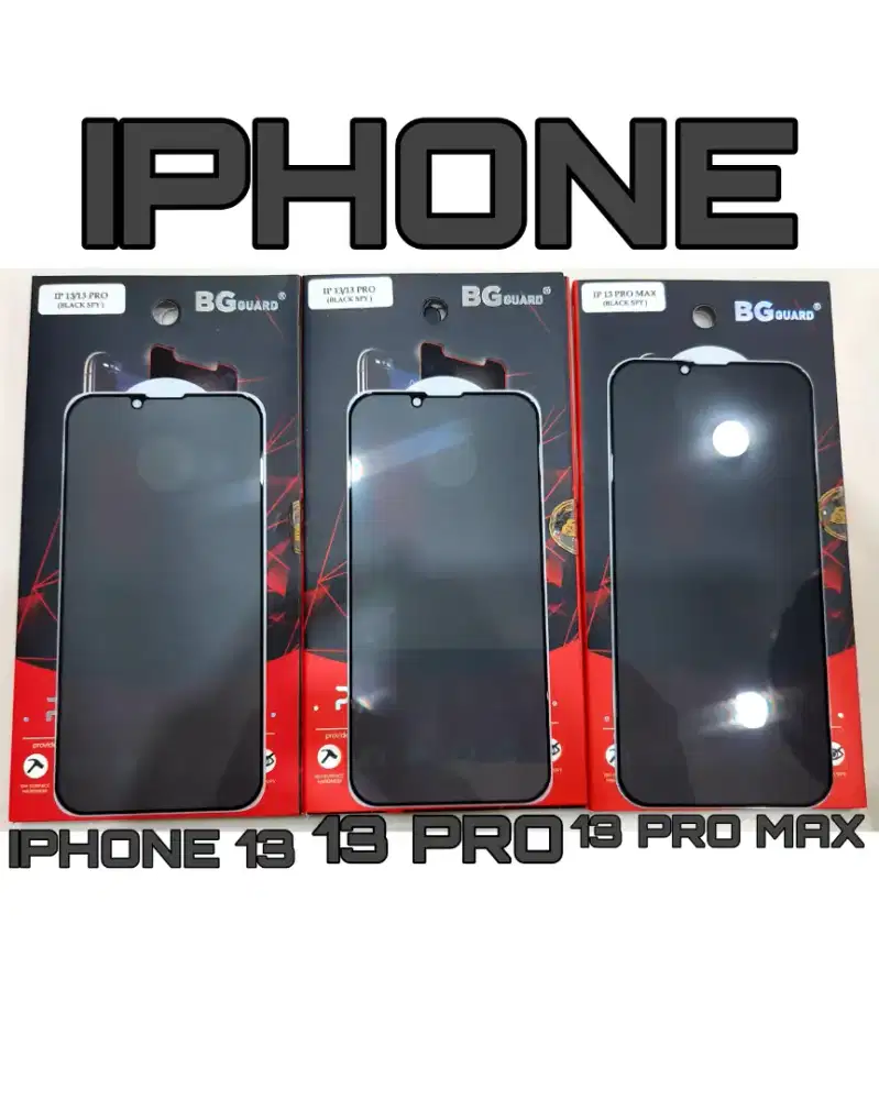 TEMPERED GLASS PREMIUM PRIVACY IPHONE 11 12 13 PRO 14 15 16 17 PROMAX