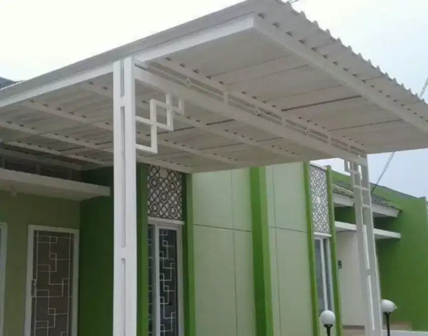 Kanopi minimalis modern atap alderon upvc. Jayaabadi019