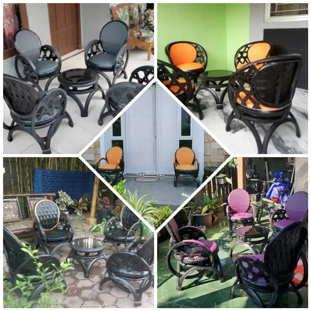 Kursi cantik dari ban bukan jati